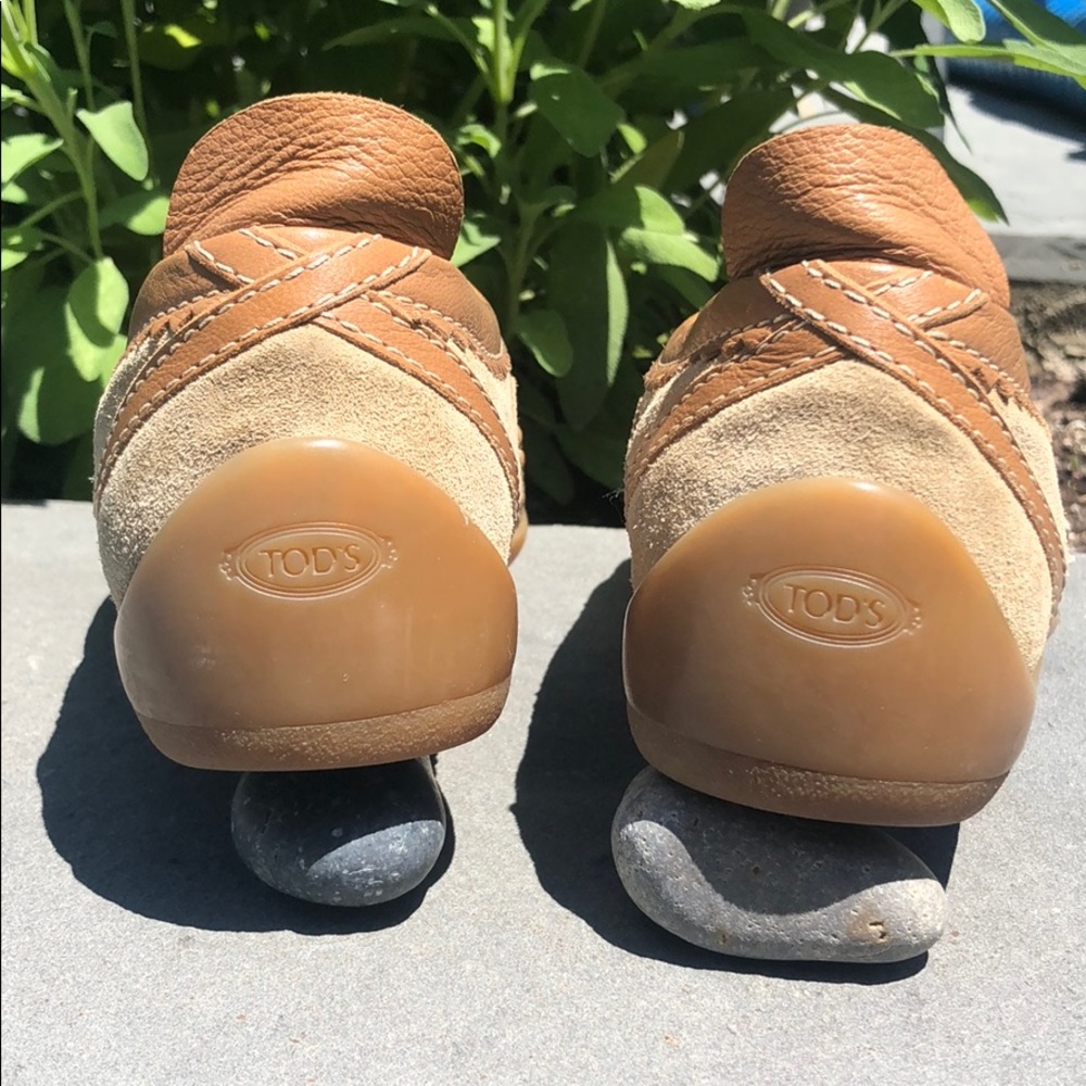 TOD’S Beige Suede Driving Shoes 38Eur. - Picture 8 of 8